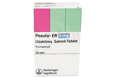 PEXOLA ER 3 mg uzatılmış salınımlı 30 tablet kutu görseli