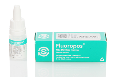 FLUOROPOS göz damlası 1mg/ml 5ML kutu görseli