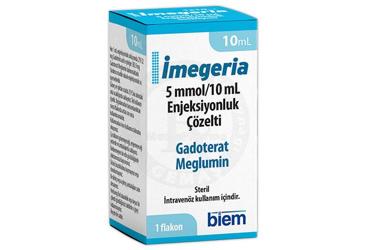 IMEGERIA 5 mmol/10 ml enjeksiyonluk çözelti (10 ml 1 flakon) kutu görseli