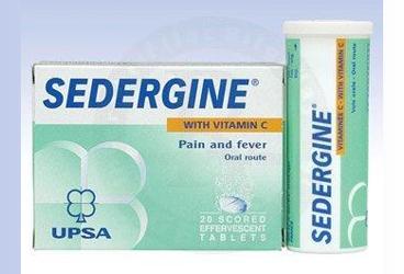 SEDERGINE VIT-C UPSA 20 eff.tablet kutu görseli