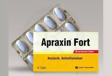 APRAXIN 550 mg 10 tablet kutu görseli