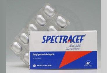 SPECTRACEF 200 mg 10 tablet { Mecom } kutu görseli