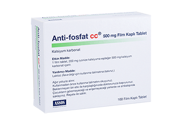 ANTI-FOSFAT CC 500 mg 100 tablet kutu görseli