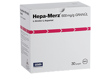 HEPA-MERZ granül 3 gr 30 poşet kutu görseli