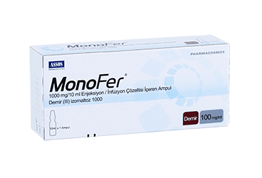 MONOFER 1000 mg/10ml ENJEKSIYON/infüzyon çöz. içeren ampül (1 ampül) kutu görseli