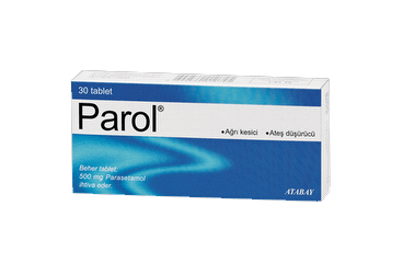 PAROL 500 mg 30 tablet {8699717010093} kutu görseli