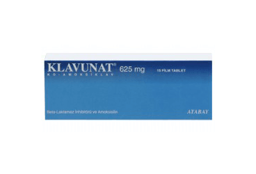 KLAVUNAT 625 mg 15 film tablet kutu görseli