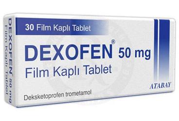 DEXOFEN 50 mg film kaplı tablet (30 tablet) kutu görseli