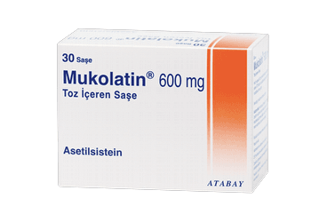 MUKOLATIN 600 mg 30 saşe kutu görseli