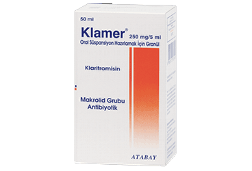 KLAMER 250 mg 50 ml süspansiyon kutu görseli