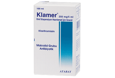 KLAMER 250 mg 100 ml süspansiyon kutu görseli