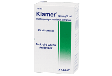 KLAMER 125 mg 70 ml süspansiyon kutu görseli