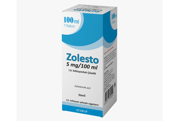 ZOLESTO 5mg/100 ml IV infüzyonluk çözelti kutu görseli
