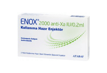 ENOX 2000 ANTI-XA IU/0.2 ml 2 kullanıma hazır enjektör kutu görseli