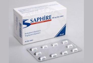 SAPHIRE 10 mg 90 film tablet kutu görseli