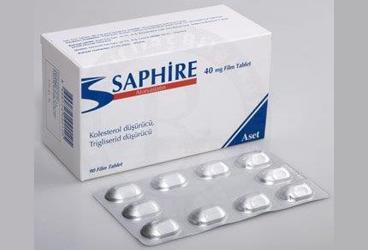 SAPHIRE 40 mg 90 film tablet kutu görseli