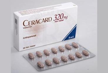 CERACARD 320 mg 28 film tablet kutu görseli