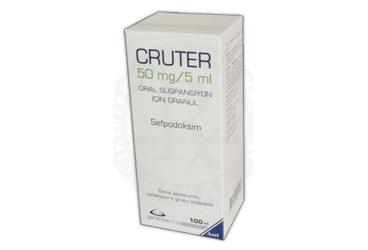 CRUTER 50 mg/5 ml oral süspansiyon için granül 100 ml kutu görseli