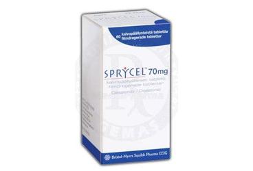SPRYCEL 70 mg 60 film kaplı tablet kutu görseli
