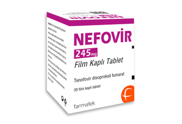 NEFOVIR 245 mg 30 film kaplı tablet kutu görseli