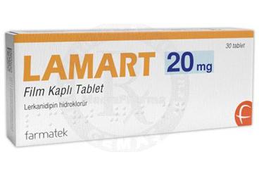 LAMART 20 mg film kaplı tablet kutu görseli