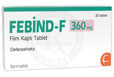 FEBIND-F 360 mg film kaplı tablet (30 tablet) kutu görseli