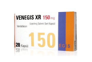 VENEGIS XR 150 mg uzatılmış salınımlı 28 sert kapsül { Farma-Tek } kutu görseli