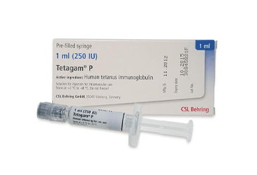 TETAGAM P 250 IU/1 ml enjeksiyon için çöz. içeren kullanıma hazır şırınga kutu görseli