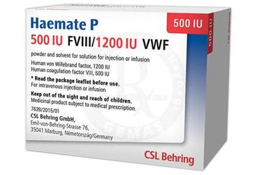 HAEMATE-P FAKTOR VIII 500 IU 1 flakon kutu görseli