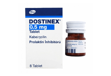 DOSTINEX 0.5 mg 8 tablet kutu görseli