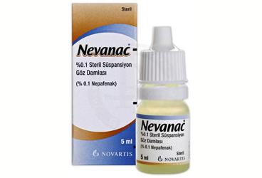 NEVANAC %0.1 steril süspansiyon göz damlası 5 ml kutu görseli