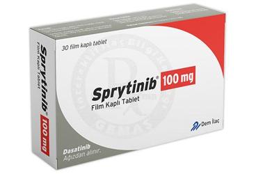 SPRYTINIB 100 mg film kaplı tablet (30 tablet) kutu görseli