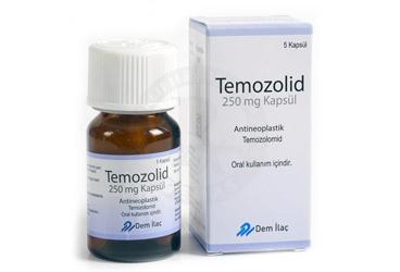 TEMOZOLID 250 mg kapsül kutu görseli