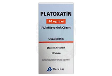 PLATOXATIN 50 mg/10 ml I.V. infüzyonluk çözelti kutu görseli