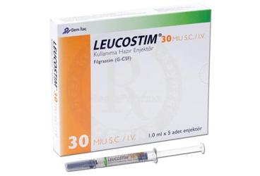 LEUCOSTIM 30 MIU SC/IV inf. çöz. 5 flakon kutu görseli