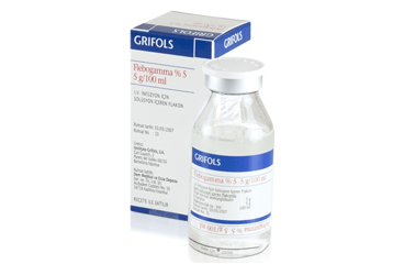 FLEBOGAMMA % 5 DIF 5 G/100 ml infüzyon için solüsyon içeren 1 flakon kutu görseli