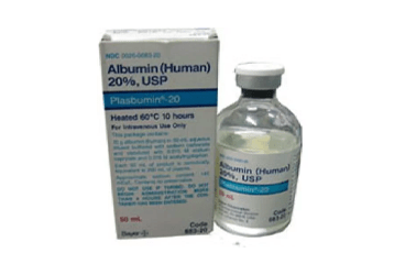 PLASBUMIN %20 100 ml IV infüzyon için çözelti içeren 1 flakon kutu görseli