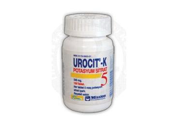 UROCIT-K(5 MEQ) 540 mg 100 kontrollü salım tableti kutu görseli
