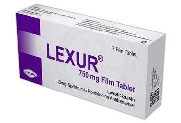 LEXUR 750 mg 7 film tablet kutu görseli