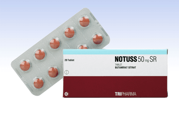 NOTUSS 50 mg SR 20 tablet kutu görseli
