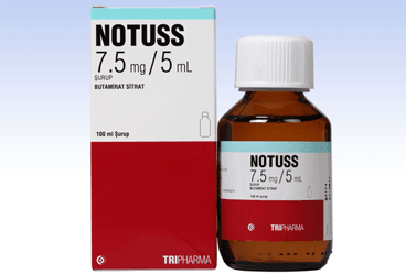 NOTUSS 7.5 mg/5 ml 100 ml şurup kutu görseli