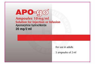 APO-GO 20 mg 5 ampül kutu görseli