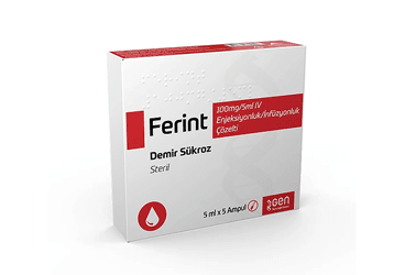 FERİNT 100 mg/5 ml İV ampül (5 ampül) kutu görseli