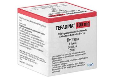TEPADINA 100 mg IV infüzyonluk çözelti hazırlamada kullanılacak konsantre için toz (1 flakon) kutu görseli