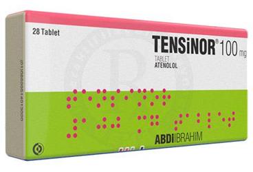TENSINOR 100 mg 28 tablet {Astra} kutu görseli
