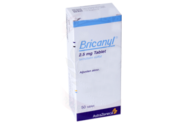 BRICANYL 2.5 mg 50 tablet kutu görseli