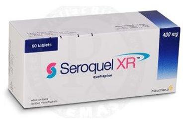 SEROQUEL XR 400 mg uzatılmış salınımlı 60 tablet kutu görseli