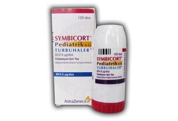 SYMBICORT pediatrik(6-12) turbohaler 80/4.5 mcg doz inhilasyon için toz 120 doz kutu görseli