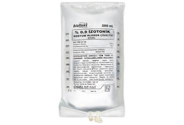 BIOFLEKS %0.9 IZOTONIK Sodyum Klorür solüsyonu 3000 ml (pvc torba) setsiz kutu görseli