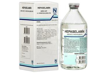 HEPASELAMIN aminoasit sol.500 ml setsiz şişe kutu görseli